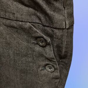 Darjoni Charcoal Gray Dress Ankle Pants, 8